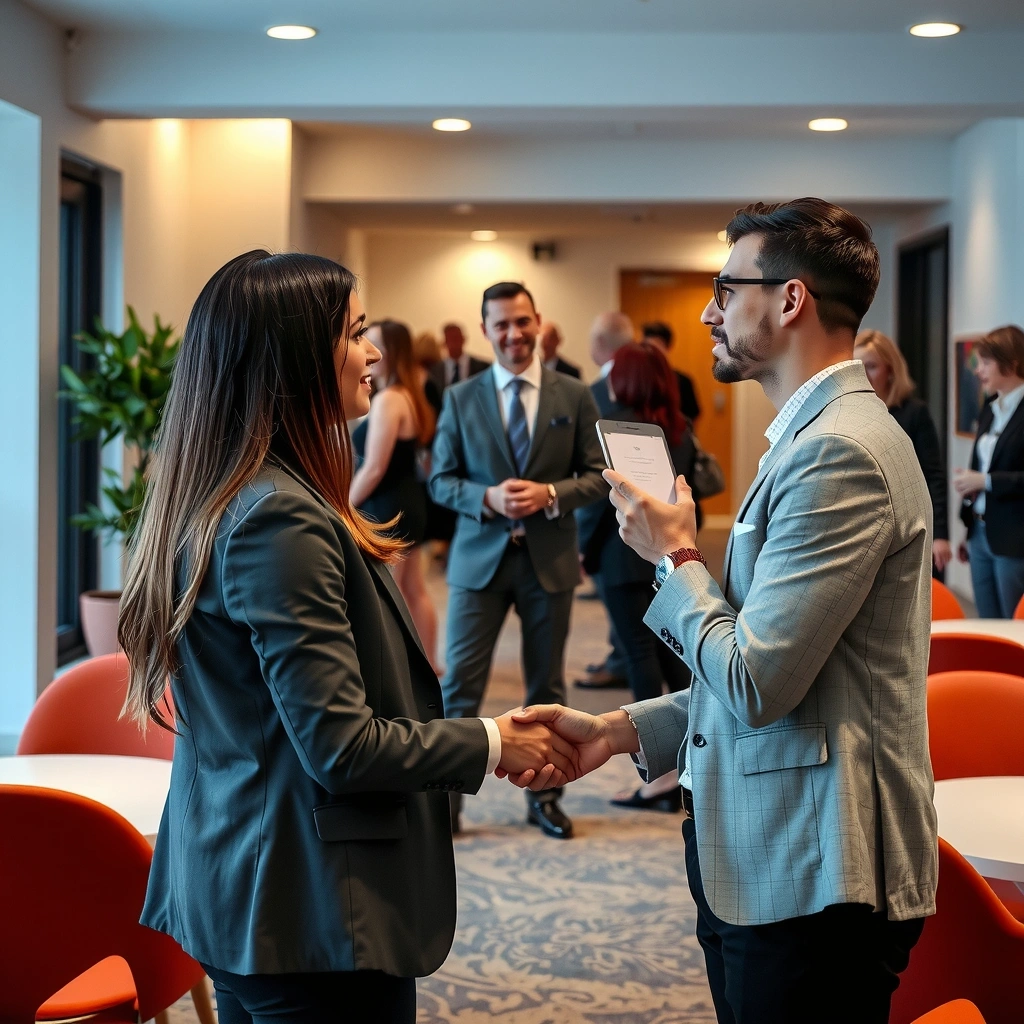 Professional network connections and business partnerships