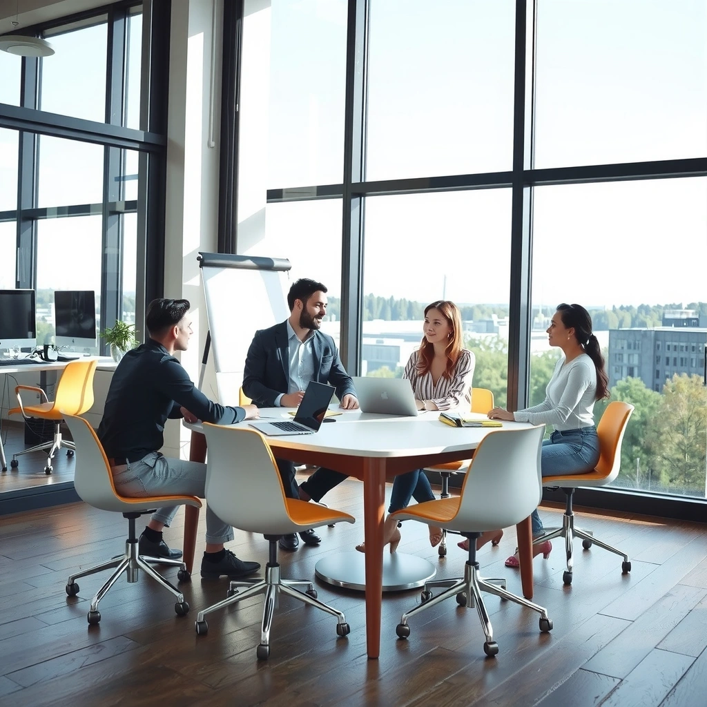 Modern corporate office environment